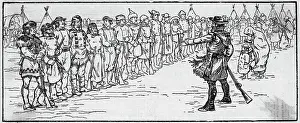 Lieutenant Prints: Lieutenant Drilling A Company Of Men