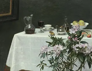 Prints of Still Life: Corner of a Table, 1873. Artist Henri Fantin-Latour. (Photo by by Heritage Art/Heritage Images via Getty Images) Quiet Beauty: Moments of Stillness Captured in Art: Still Life: Corner Of A Table