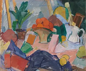 Modernist Prints: Still Life With Oranges In A Basket