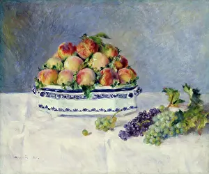 Post Impressionist Prints: Still Life With Peaches And Grapes