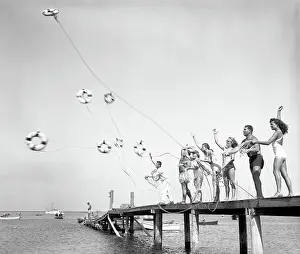 Life Saving Instruction at the Red Cross National Aquatic School