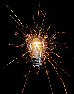 Light Bulb Prints: Light bulb flare