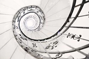 Images Dated 29th April 2013: Light in the end of a spiral staircase