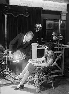 Light Tanning Machine Being Tested on Female