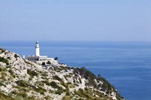 Images Dated 14th April 2014: Lighthouse at Cap Formentor, Majorca, Balearic Islands, Spain