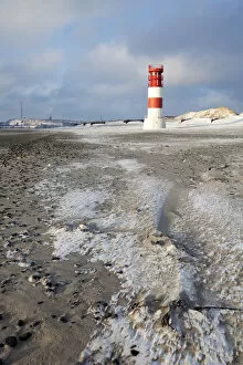 Images Dated 27th December 2010: Lighthouse, dunes, Helgoland, Schleswig-Holstein, Germany, Europe