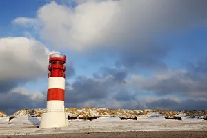 Lighthouse, dunes, Helgoland, Schleswig-Holstein, Germany, Europe Lighthouse, dunes, Helgoland, Schleswig-Holstein, Germany, Europe