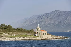 Sceneries Collection: Lighthouse at the eastern tip at Sucuraj, Hvar Island, Croatia, Europe
