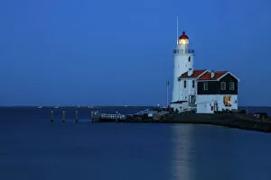 Twilight Gallery: The lighthouse of Marken, North Holland, the Netherlands