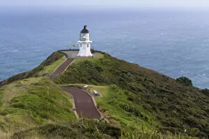 Lighthouse on the north-westernmost point of New Zealand, Cape Reinga, Northland Region, New Zealand