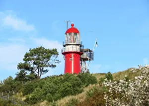 Frans Sellies Prints: The lighthouse Vuurduin on Vlieland, one of the dutch Wadden islands