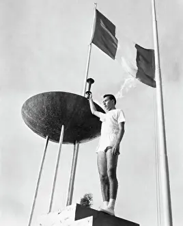 Opening Ceremonies Prints: Lighting of the 1960 Olympic Torch