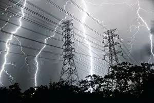 Silhouette Gallery: Lightning storm