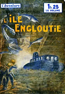 Press And Publishing Prints: L'Ile Engloutie By Maurice Champagne