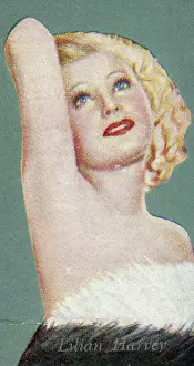 Lilian Harvey, Film Favourites series, collectible Godfrey Phillips cigarette card, 1934