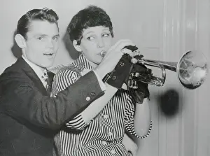 Liliane Baker Playing the Trumpet