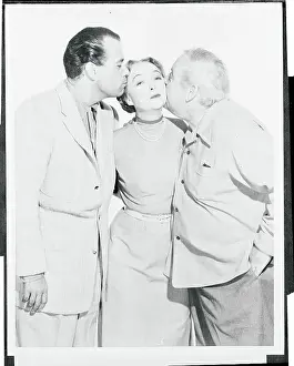 Lillian Gish Receiving Birthday Kisses