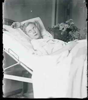Lillyan Tashman Resting in Hospital Bed
