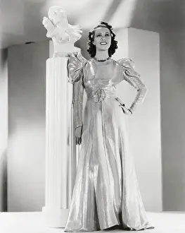 Lily Pons Wearing Gown Designed by Edward Stevenson