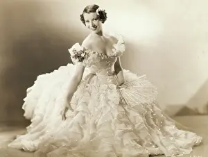 Lily Pons In White Dress