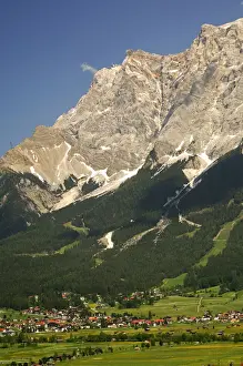 Zugspitze Prints: The limestone wall of Mt