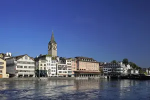 Flows Prints: Limmatquai in the town centre, Zurich, Switzerland, Europe