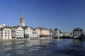 Flows Prints: Limmatquai, Zurich, Switzerland, Europe