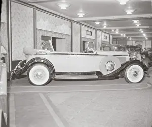 Auto Show Prints: Lincoln Phaeton Automobile at Auto Show