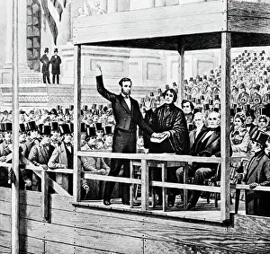Lincoln Takes Oath of Office