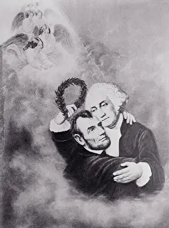 Honor Prints: Lincoln and Washington in Heaven