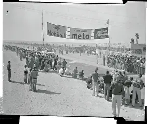 Lincoln Winning Stock Car Race