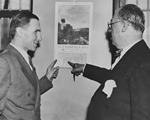 Defendant Prints: Lindbergh Kidnapping Suspect with Attorney