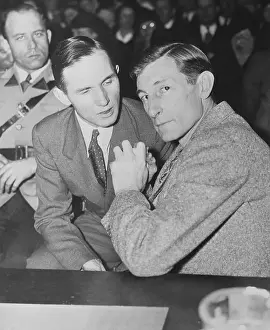 Defendant Prints: Lindbergh Kidnapping Suspect and Lawyer During Trial