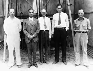 Rocket Prints: Lindbergh With Rocket Scientists
