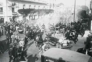 Lindbergh Sitting on Automobile