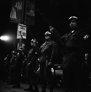 A053371 Prints: A Line Of Military Officers At The DNC In 68