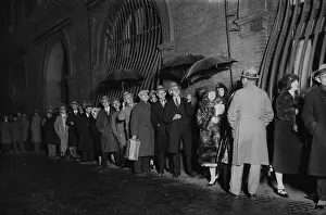 Line of People Waiting to Enter Opera Event