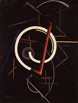 Nonrepresentational Prints: Linear structure, 1922. Found in the collection of the State Tretyakov Gallery, Moscow