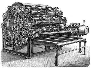 Rolling Prints: Linen industry maschine