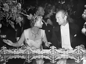 Eyes Closed Prints: Linus Pauling Chats with Princess Sibylla