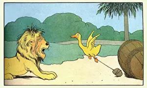 Duck Prints: Lion Comes After Gedeon