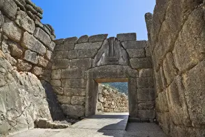 Mycenae Prints: Lion Gate at Mycenae, Greece