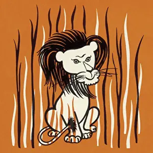 Lion in The Reeds