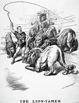 The Lion-Tamer Political Cartoon