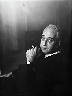 Critic Prints: Lionel Trilling Smoking a Cigarette