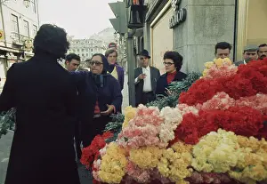 Huty31517 Prints: Lisbon Flower Seller, 1974