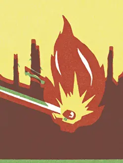 Igniting Prints: Lit Match