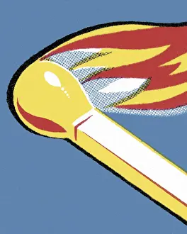 Igniting Prints: Lit Match