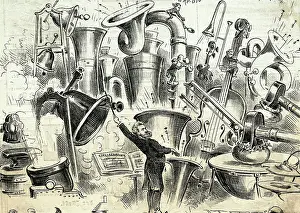 Orchestra Prints: Litho. Of Wagner'S Wild Music Of Future