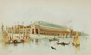 Colonnade Prints: Lithograph after Charles Graham Depicting the Manufactures